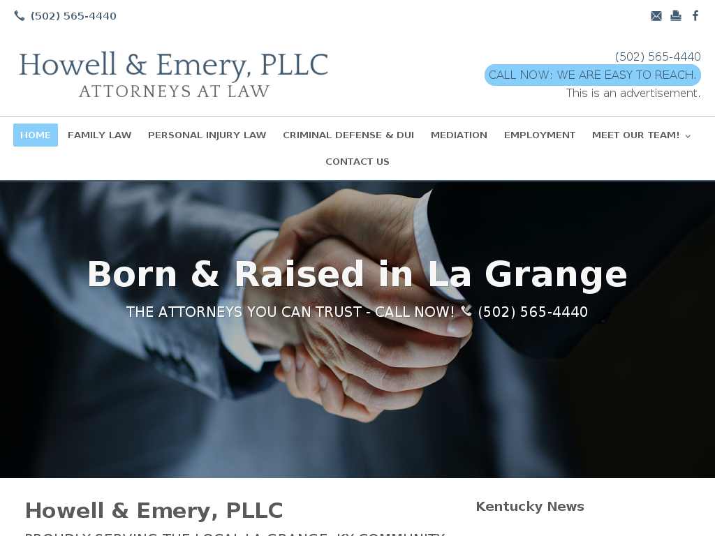 website screenshot
