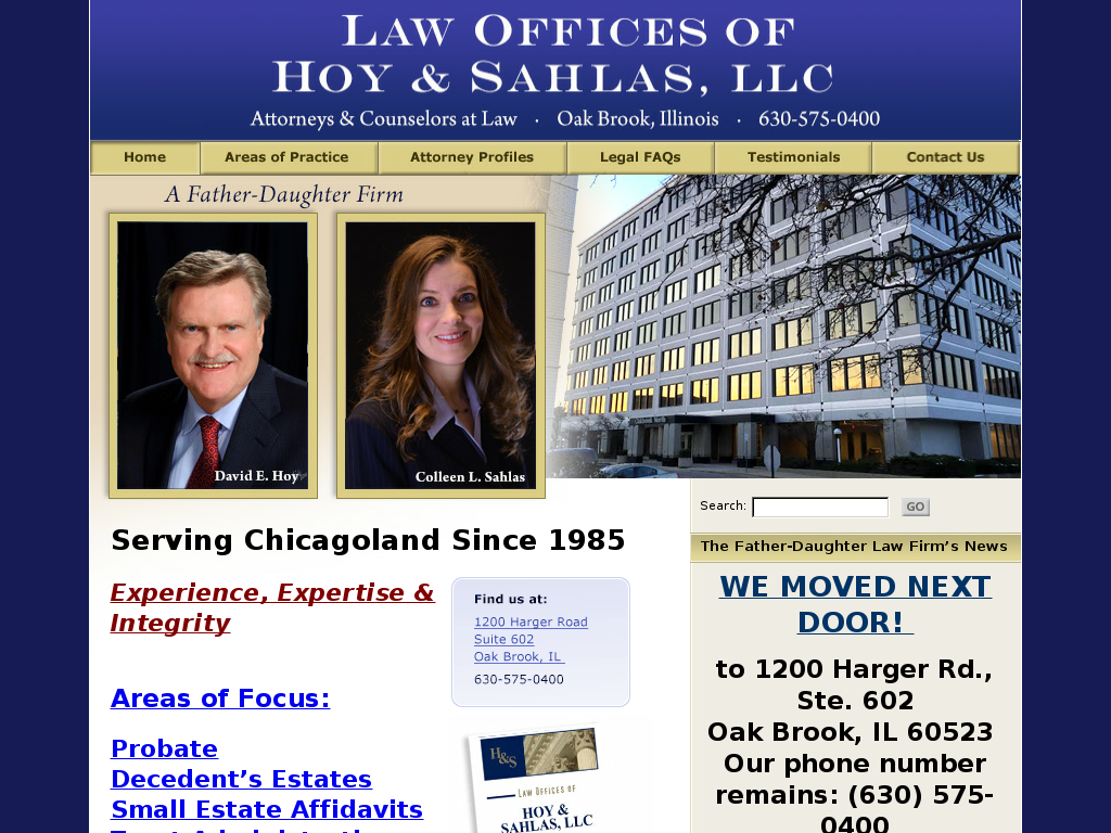 website screenshot