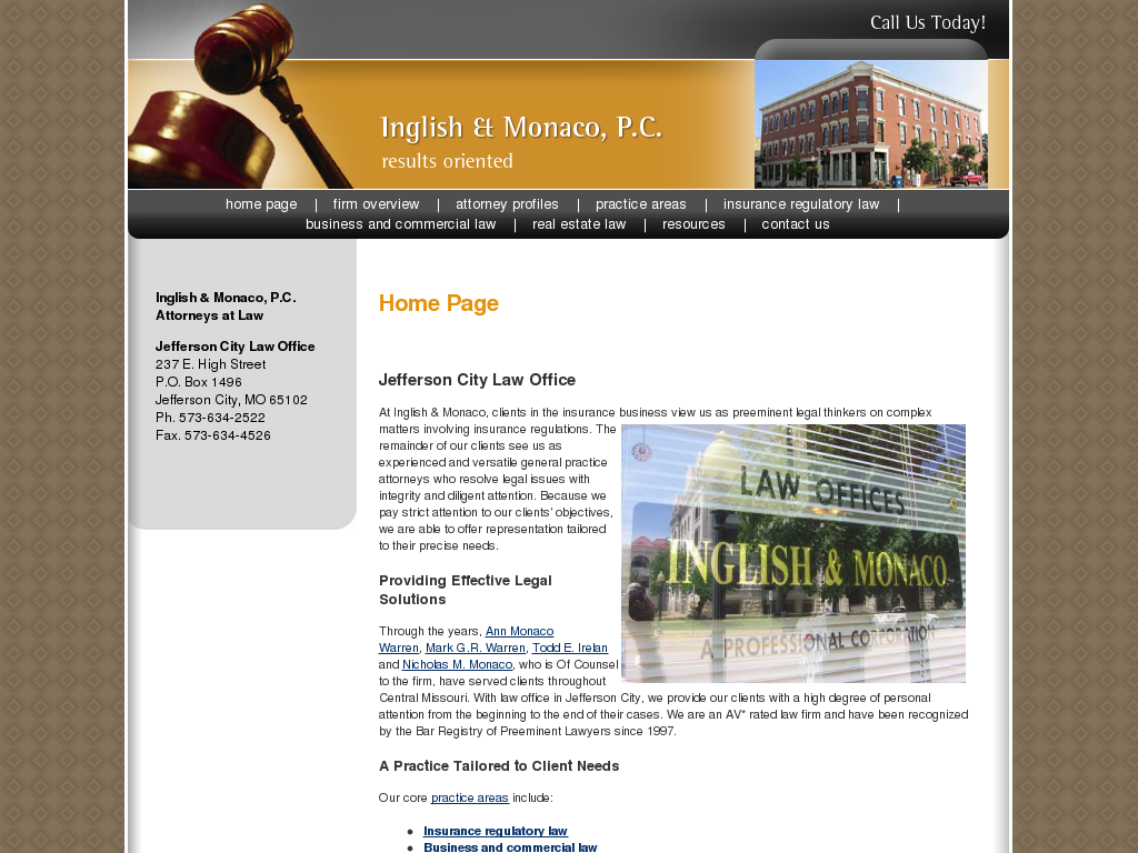 website screenshot