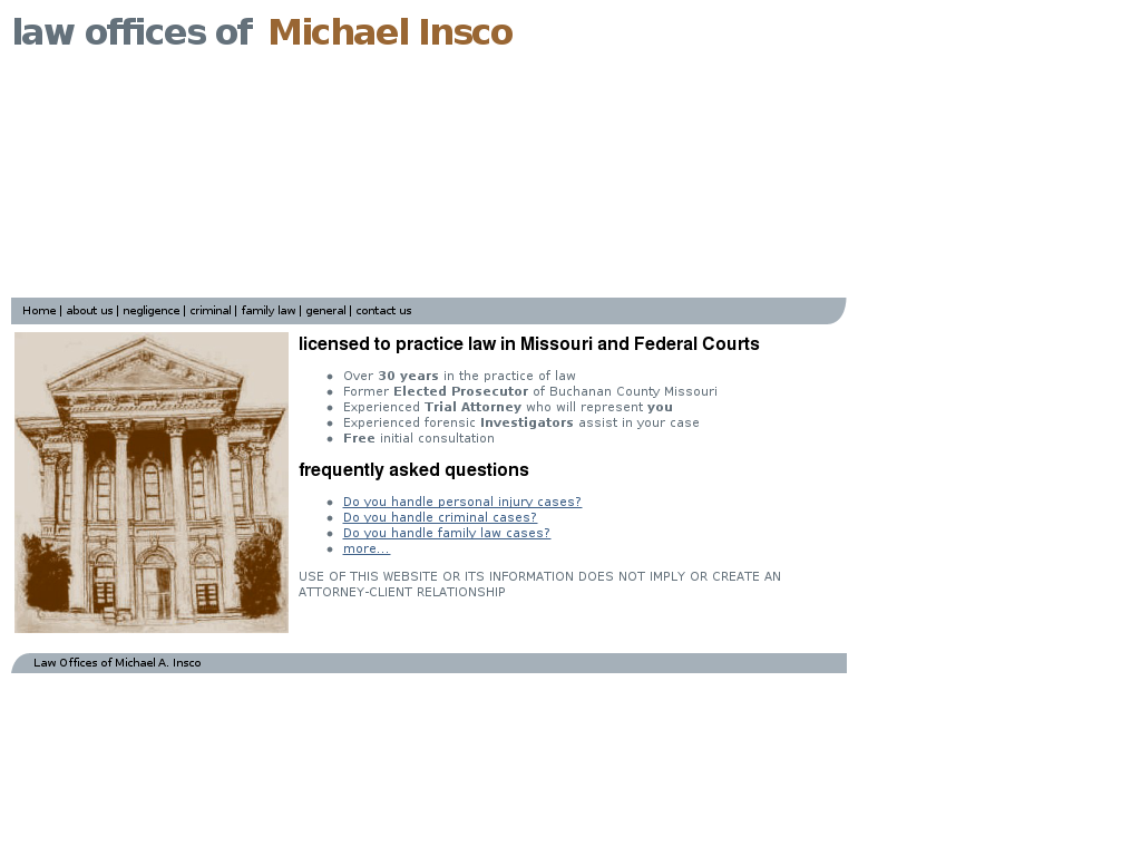 website screenshot