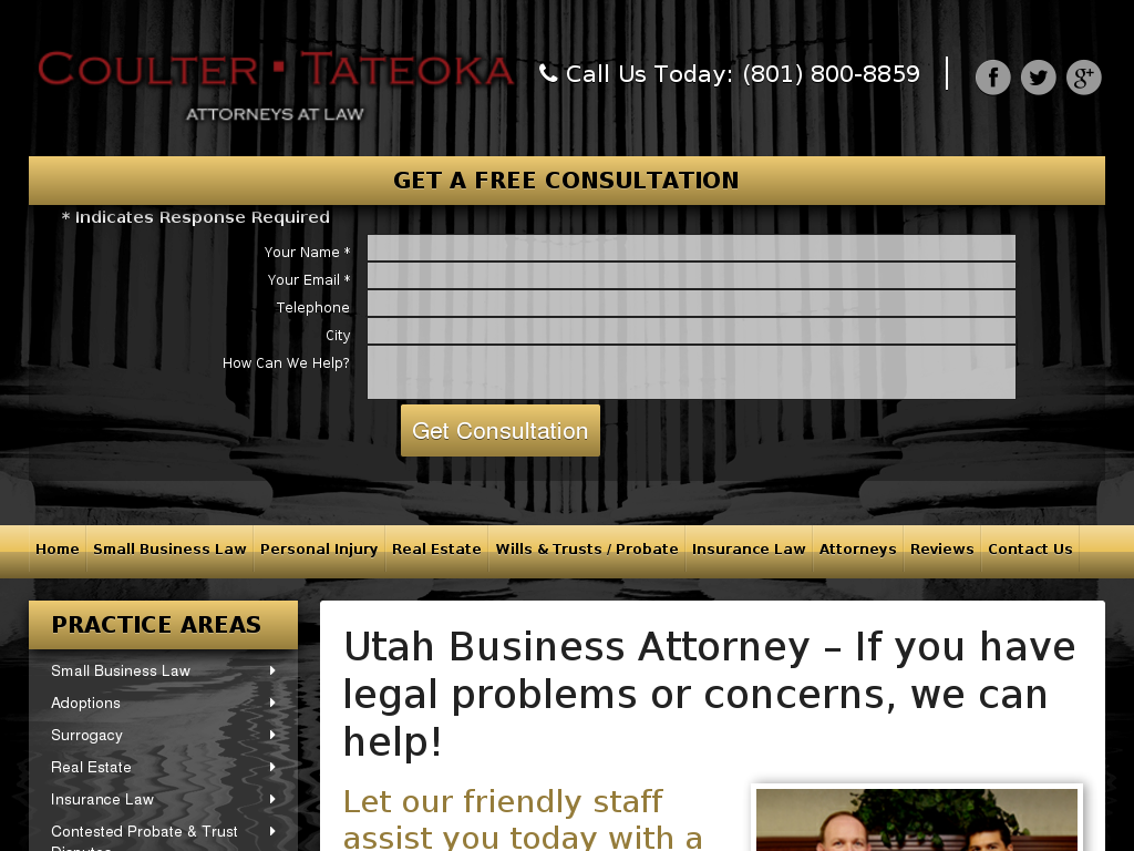 website screenshot
