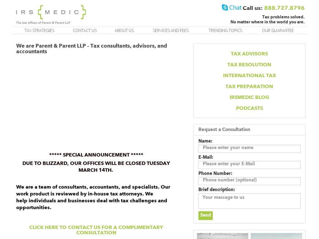 website screenshot