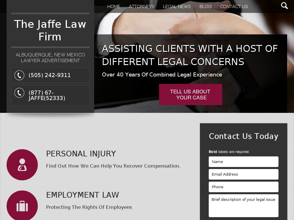 website screenshot