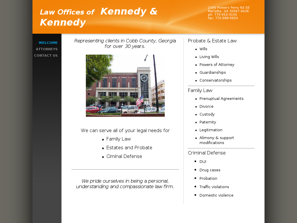 website screenshot