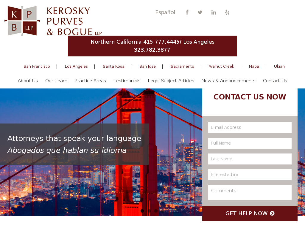 website screenshot