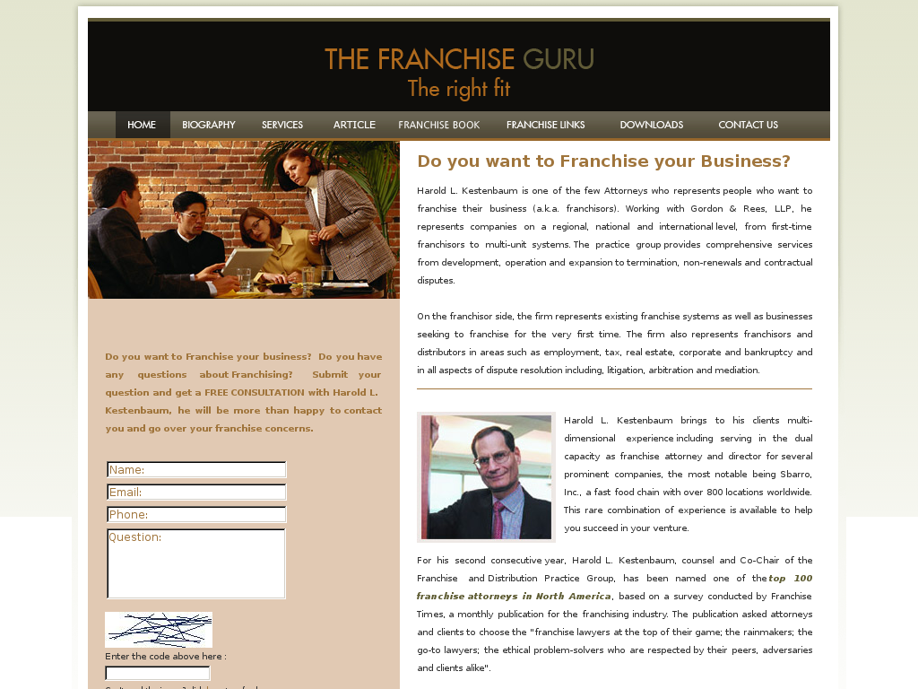 website screenshot