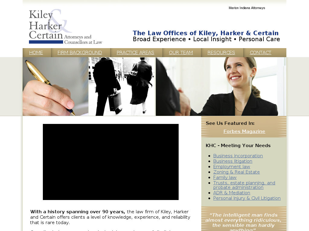 website screenshot