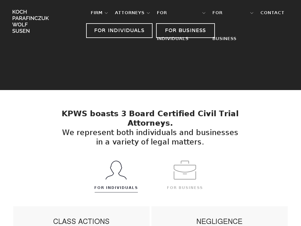 website screenshot