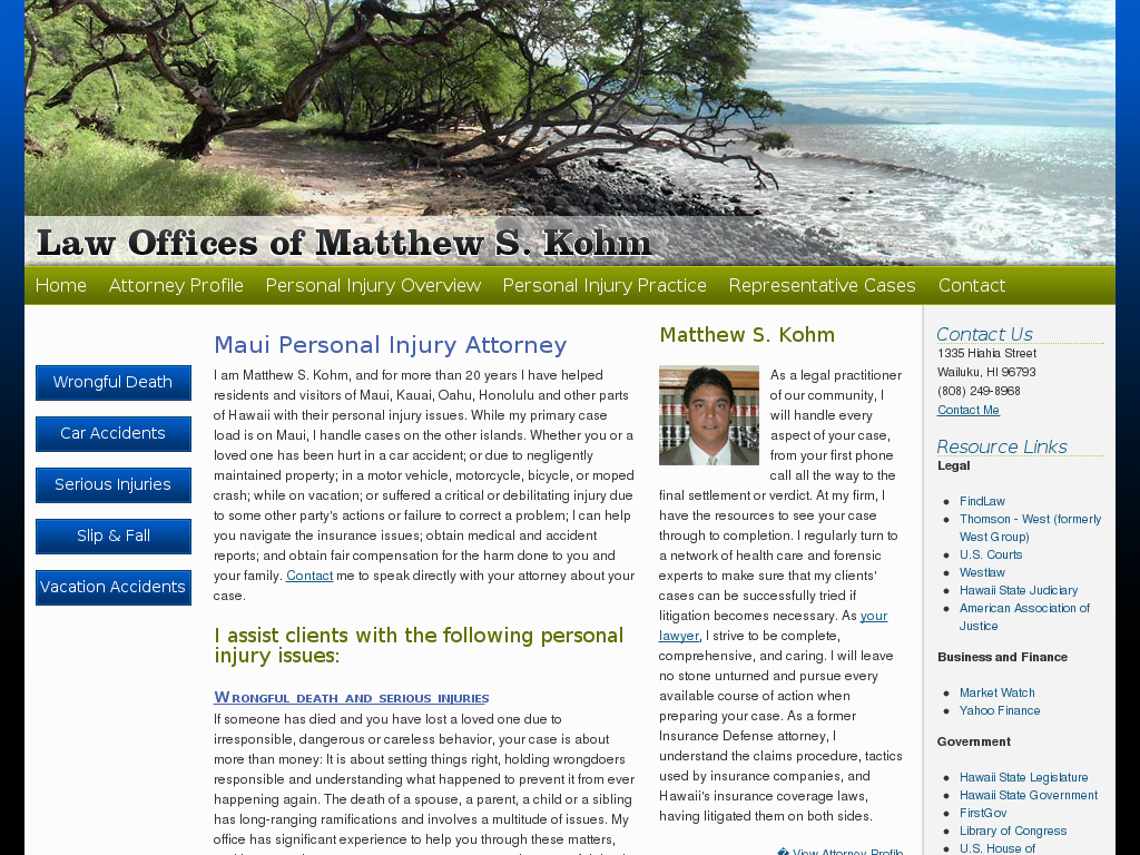website screenshot