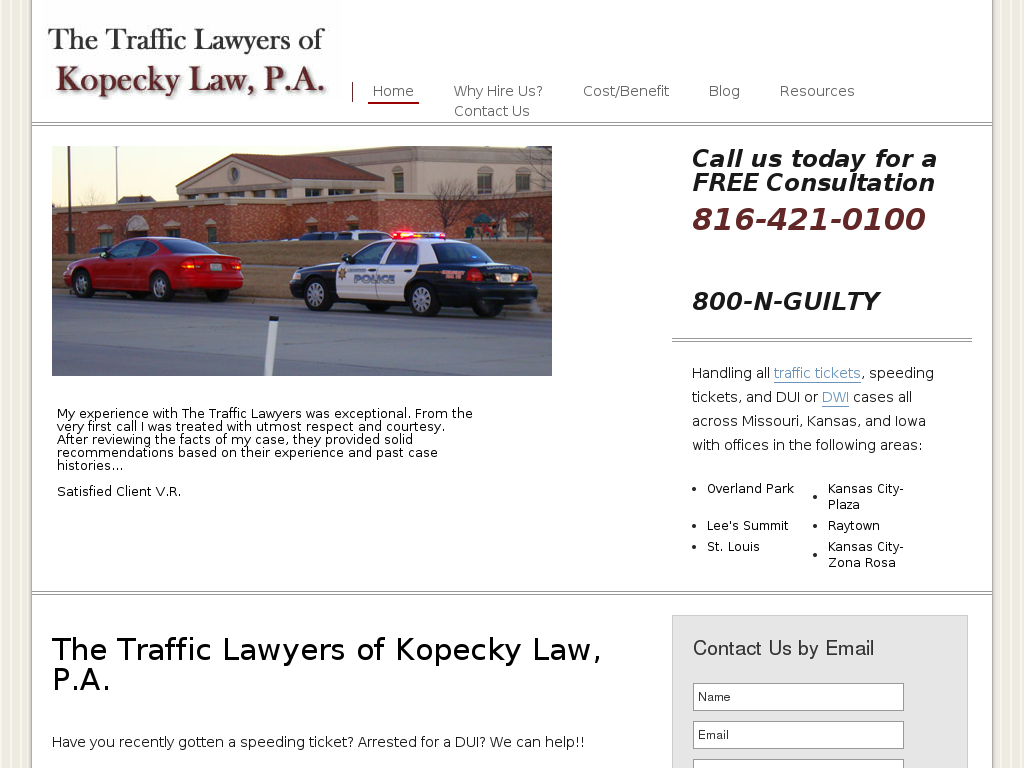 website screenshot