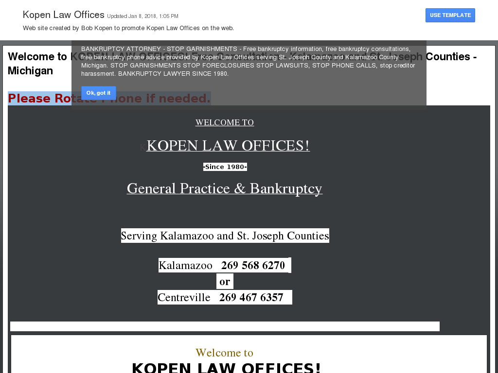 website screenshot
