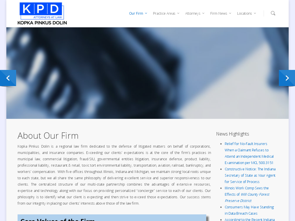 website screenshot