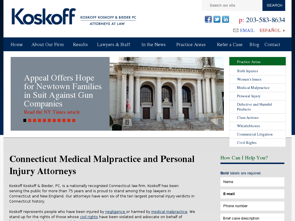 website screenshot