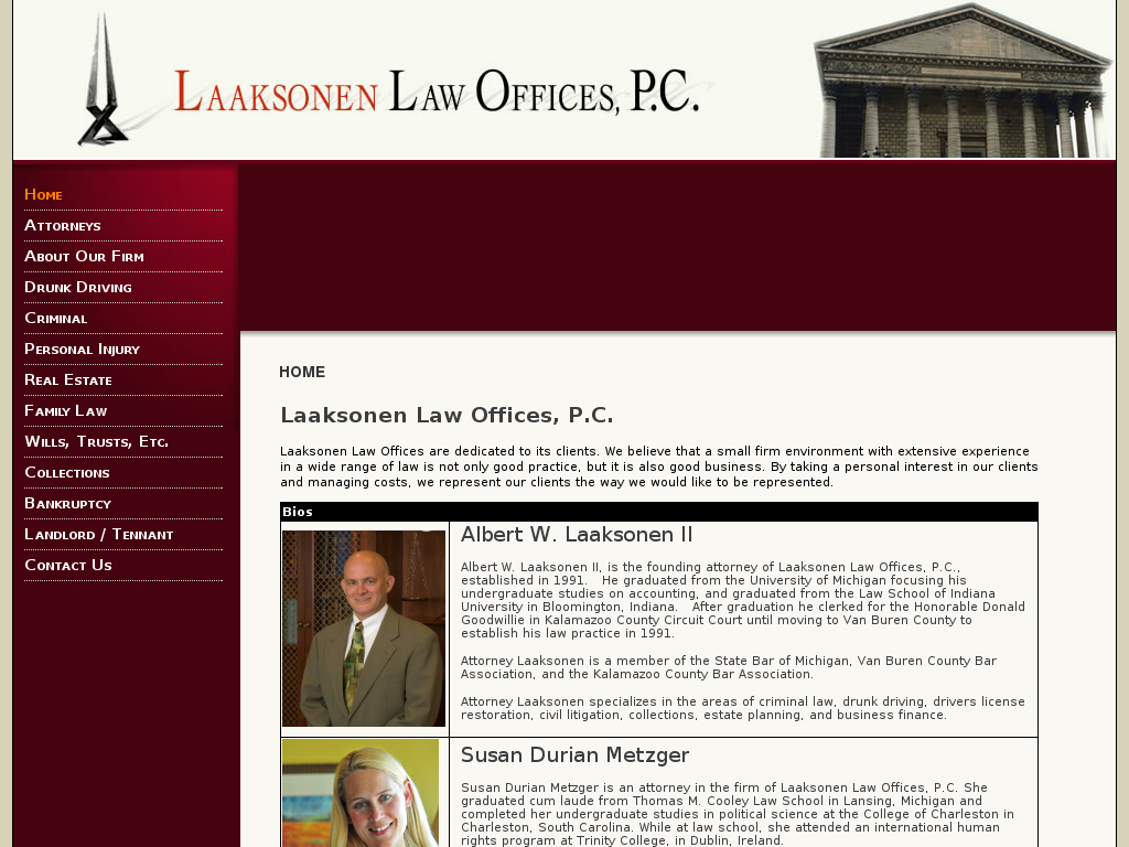 website screenshot