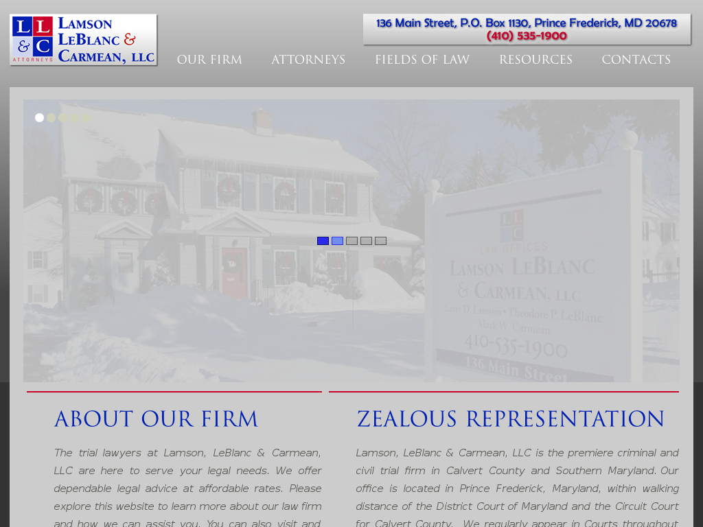 website screenshot