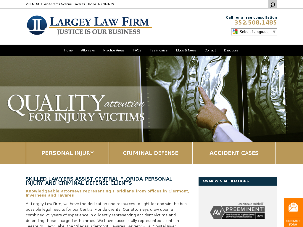 website screenshot