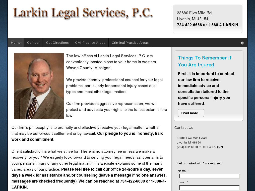 website screenshot