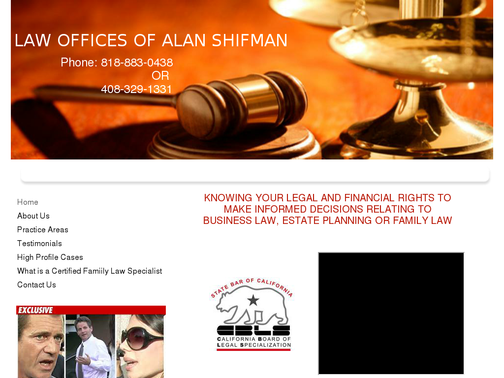 website screenshot