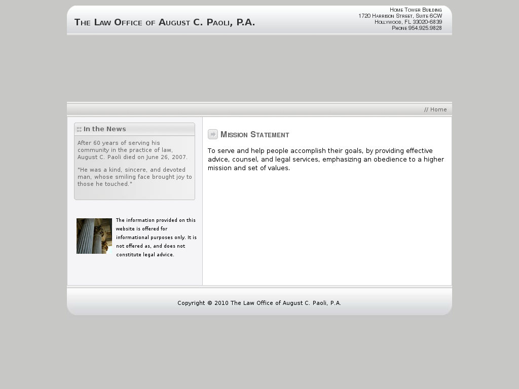 website screenshot