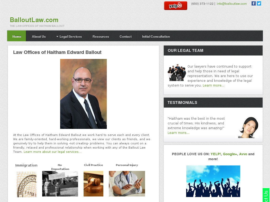 website screenshot