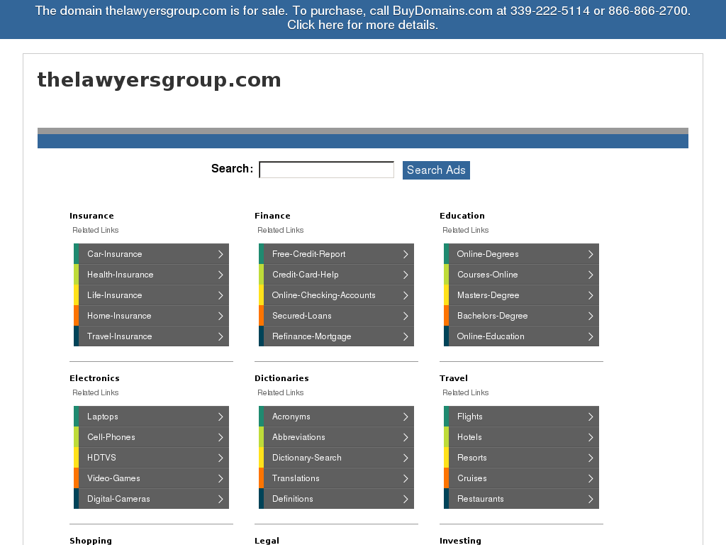 website screenshot