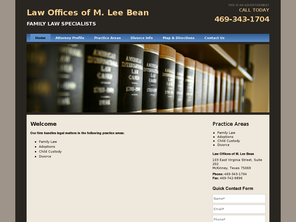 website screenshot