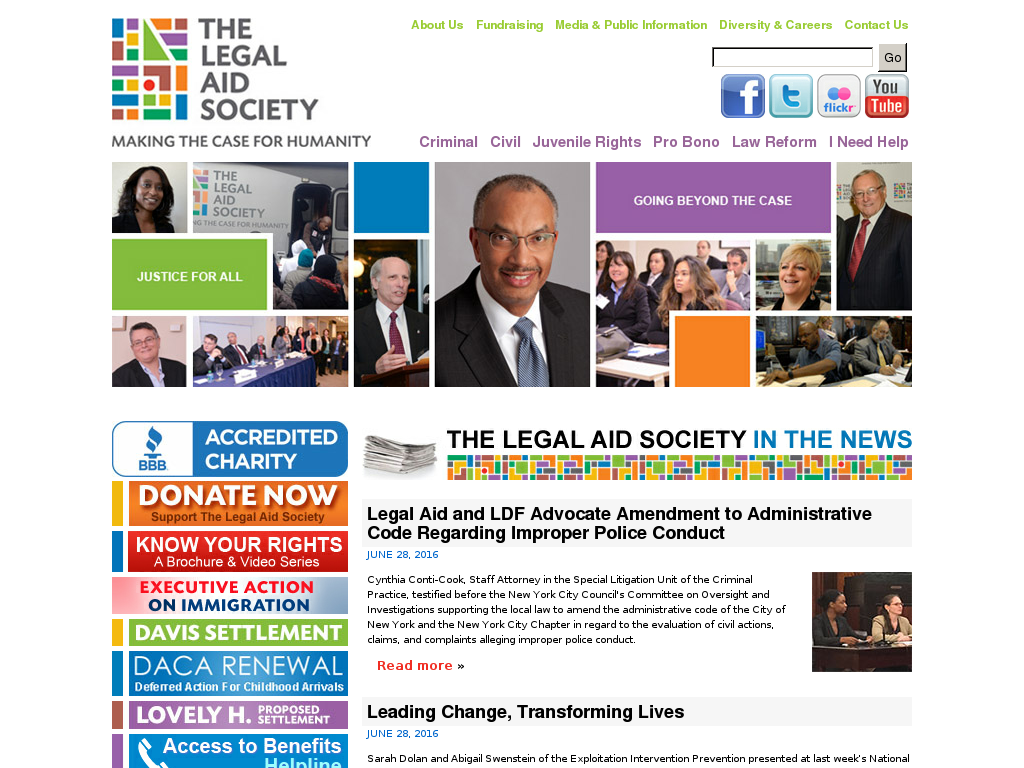 website screenshot