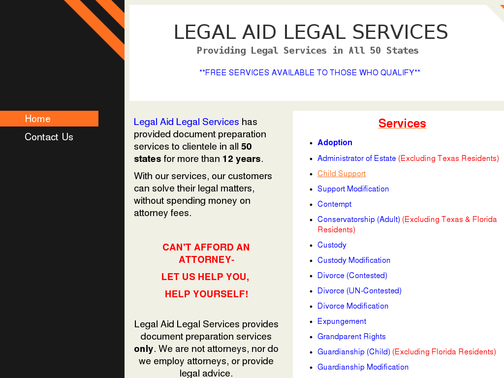website screenshot