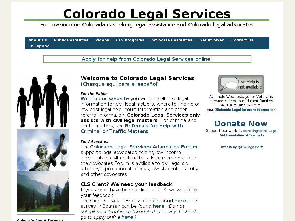 website screenshot