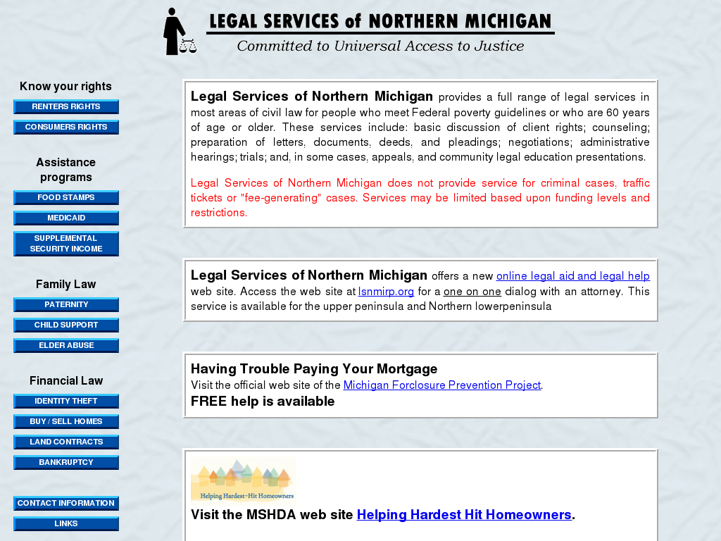 website screenshot