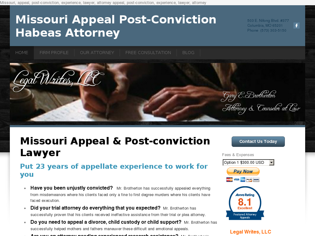 website screenshot