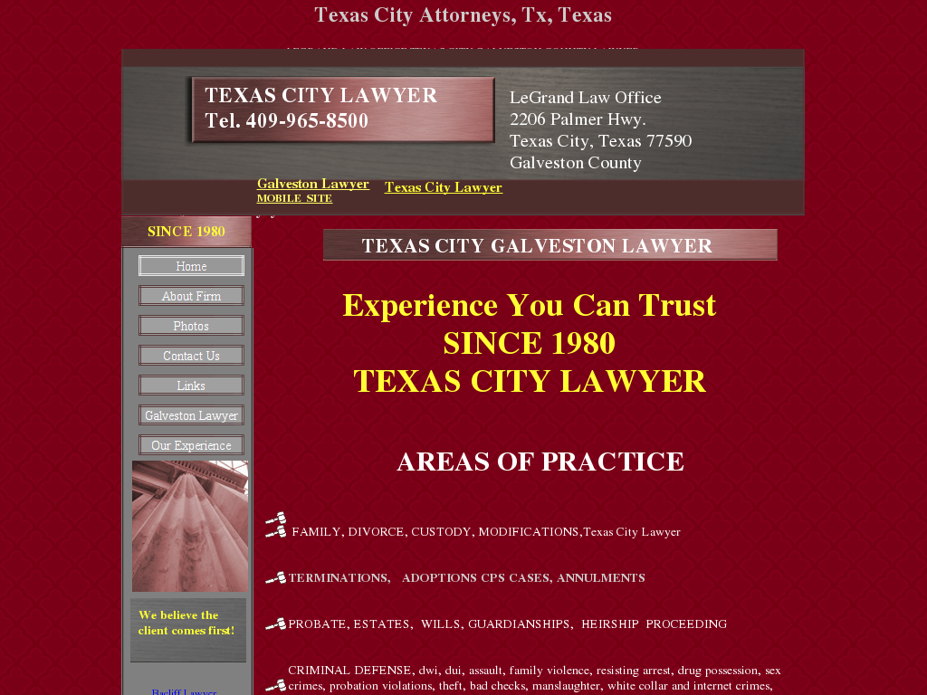 website screenshot