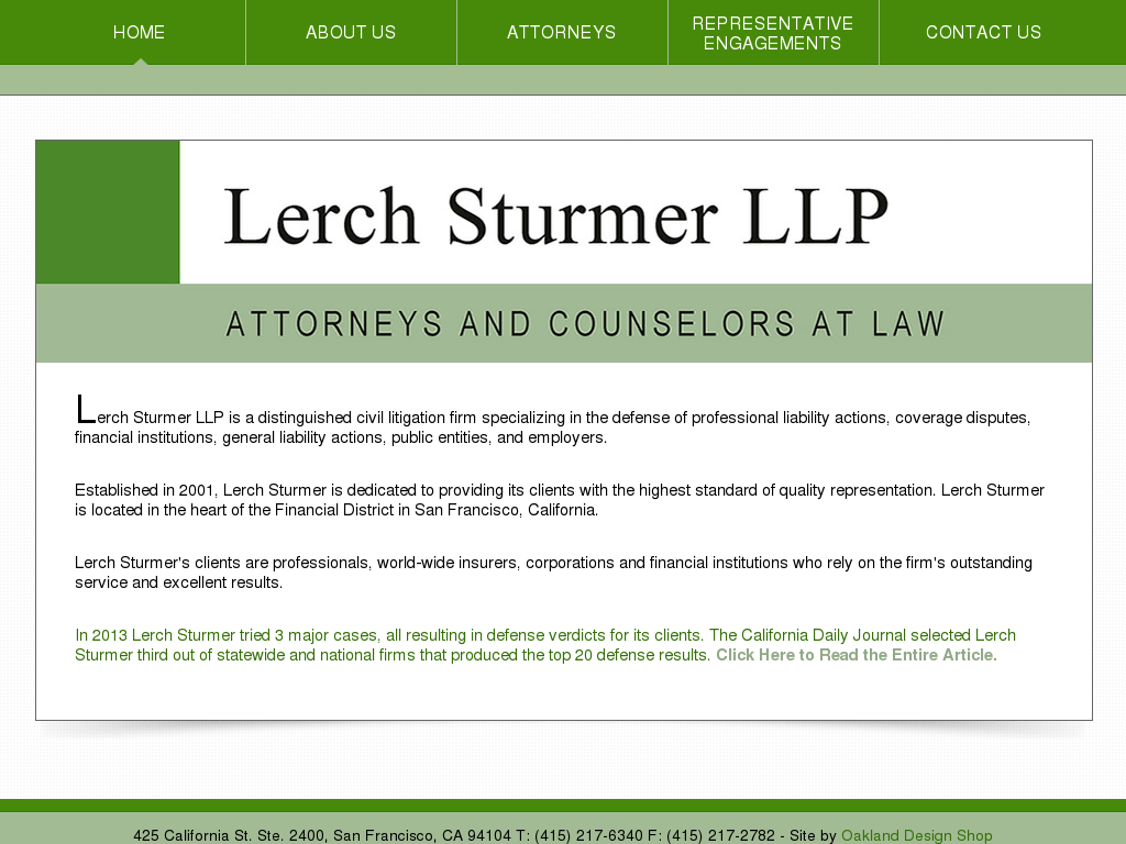 website screenshot