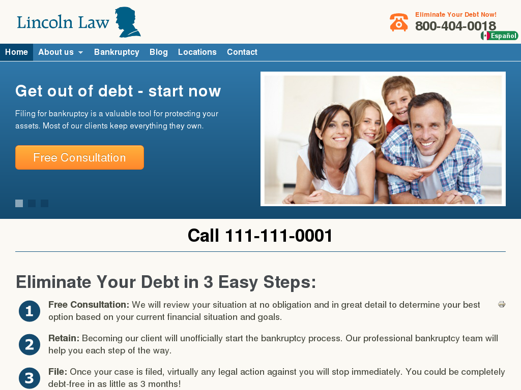 website screenshot