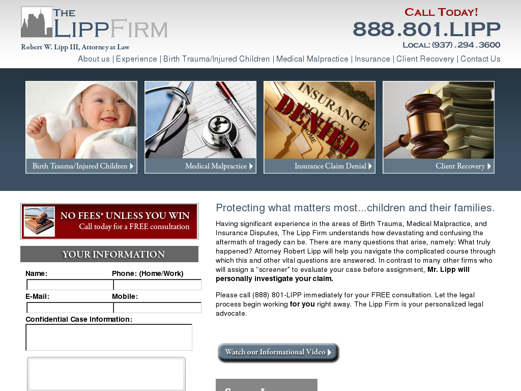 website screenshot