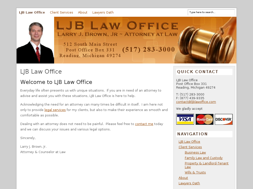 website screenshot