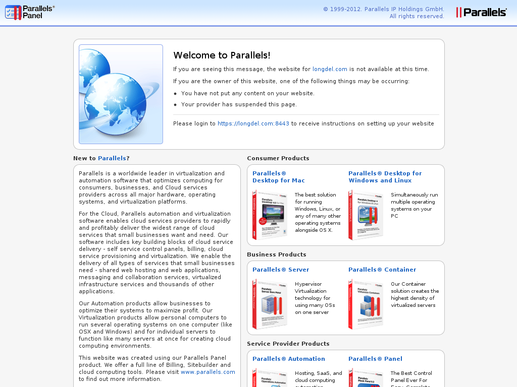 website screenshot
