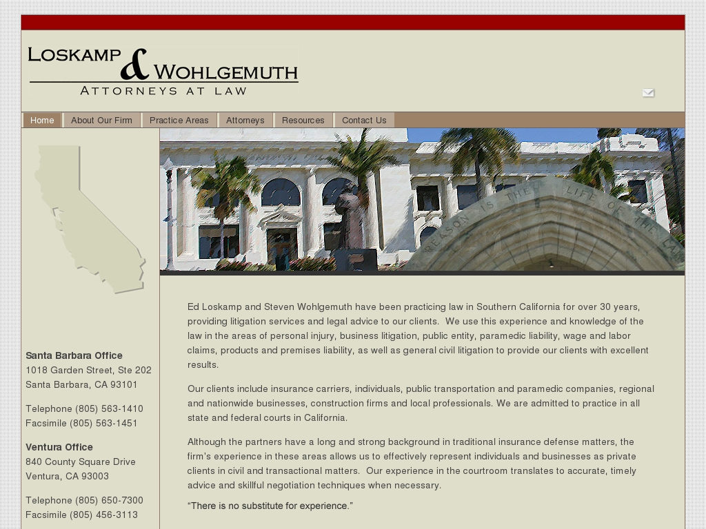 website screenshot