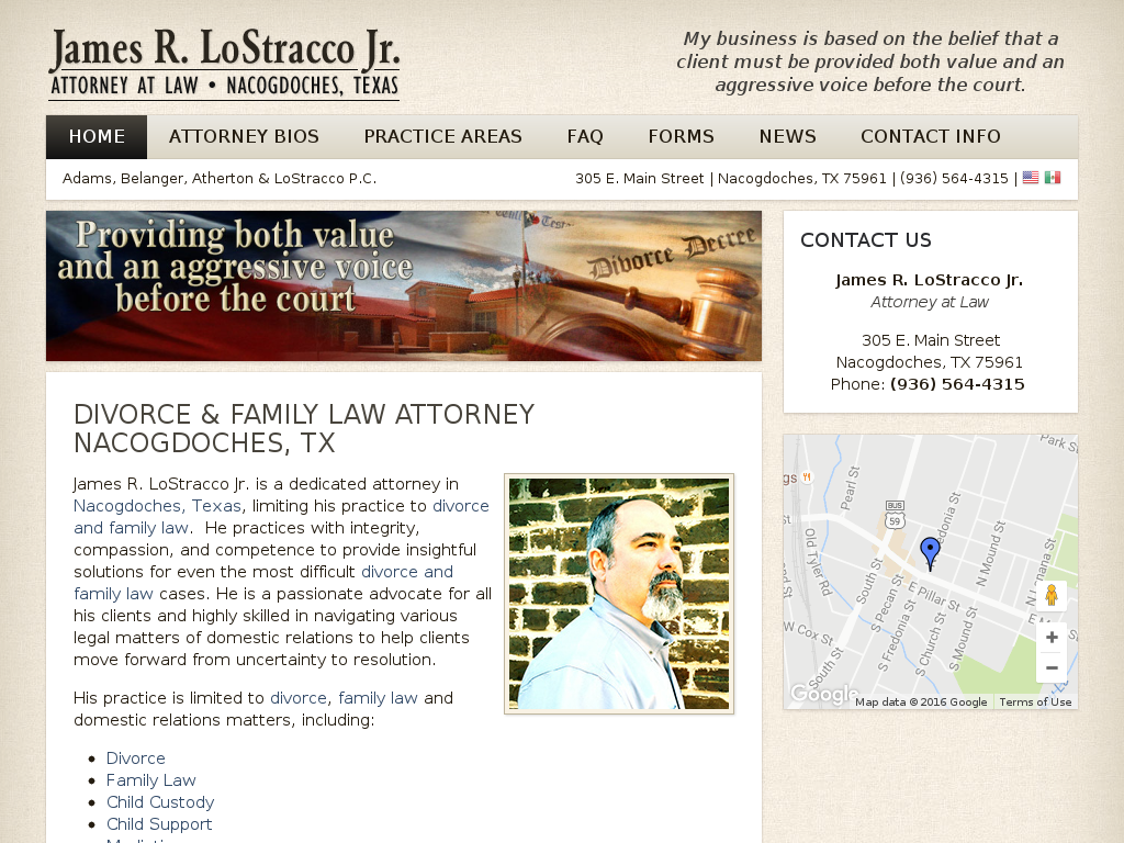 website screenshot