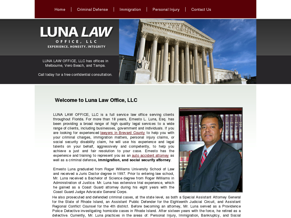 website screenshot