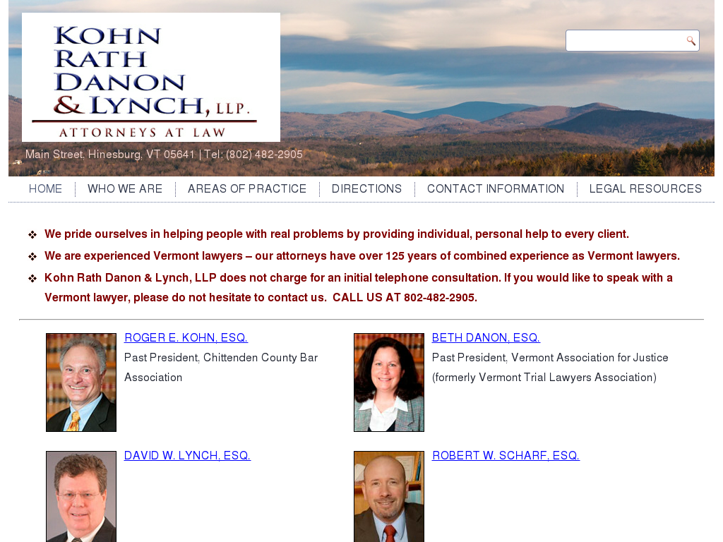 website screenshot