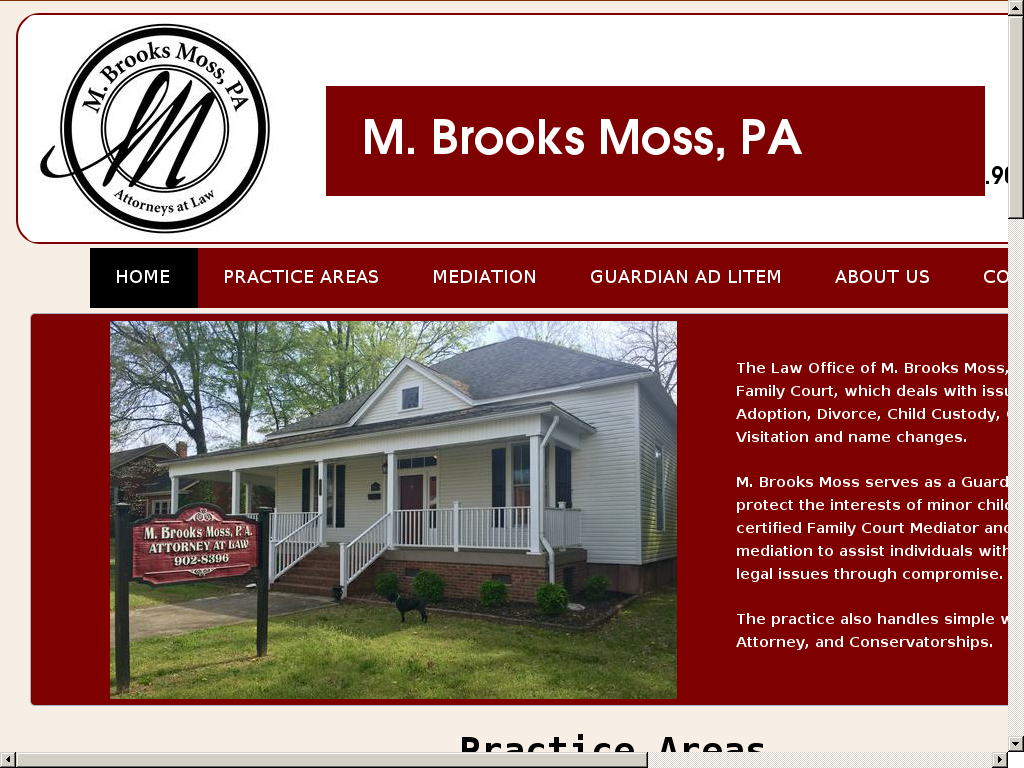 website screenshot