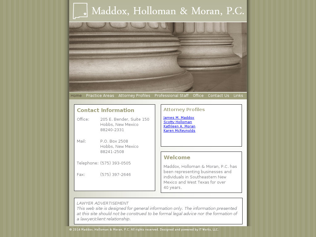 website screenshot