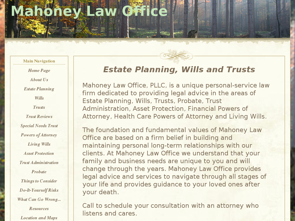 website screenshot