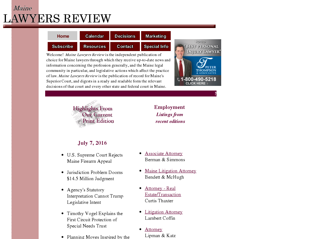 website screenshot