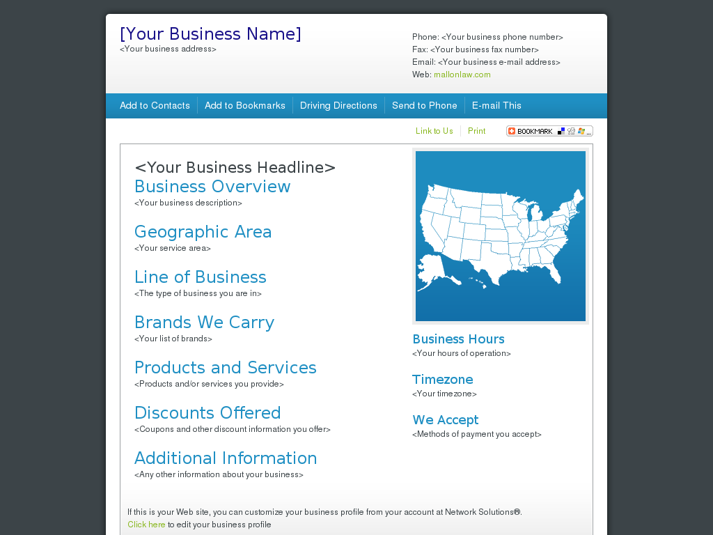 website screenshot