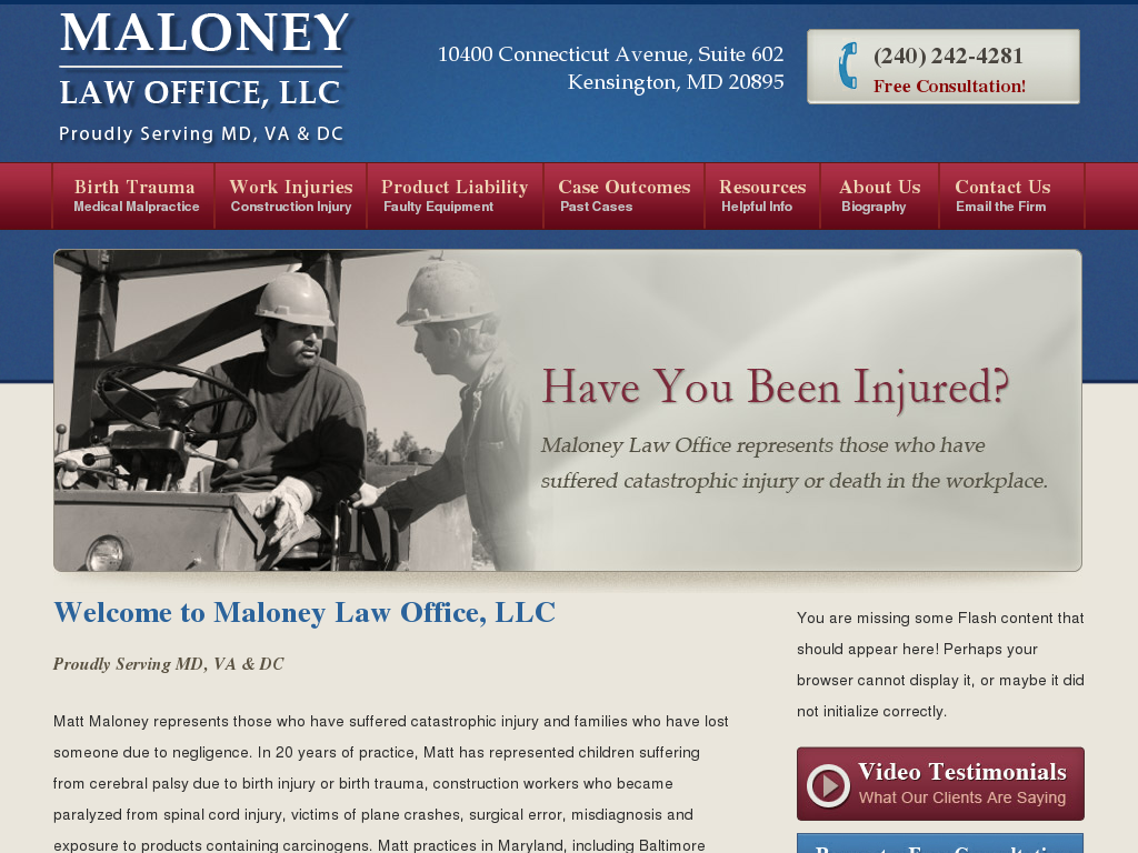 website screenshot