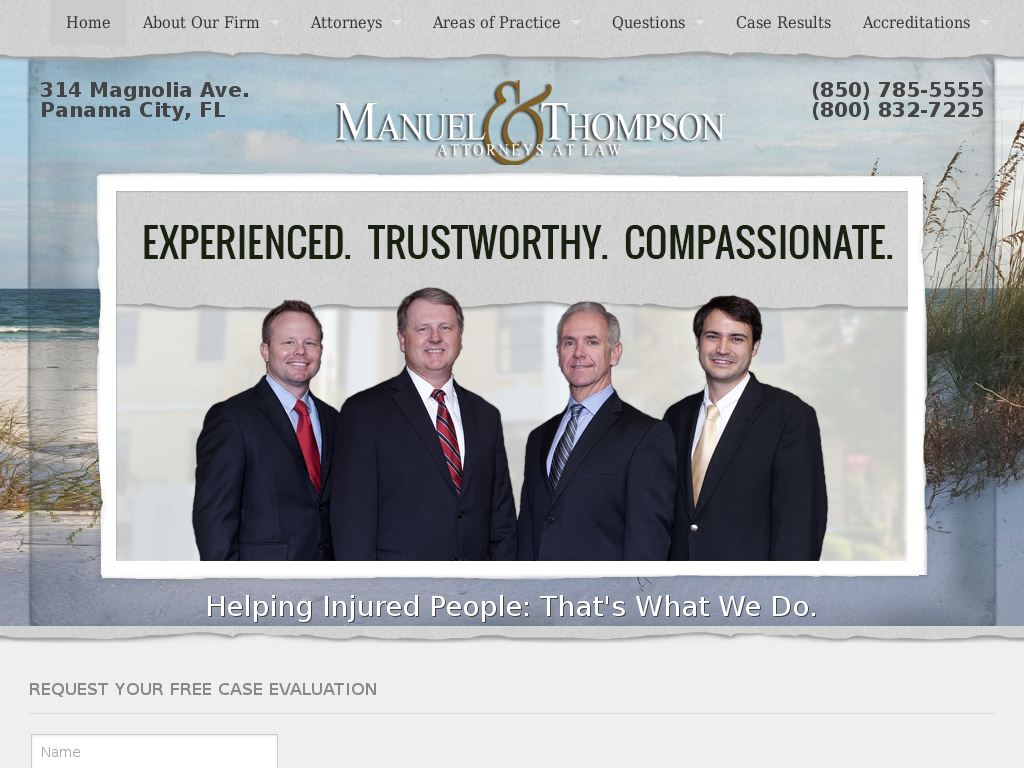 website screenshot