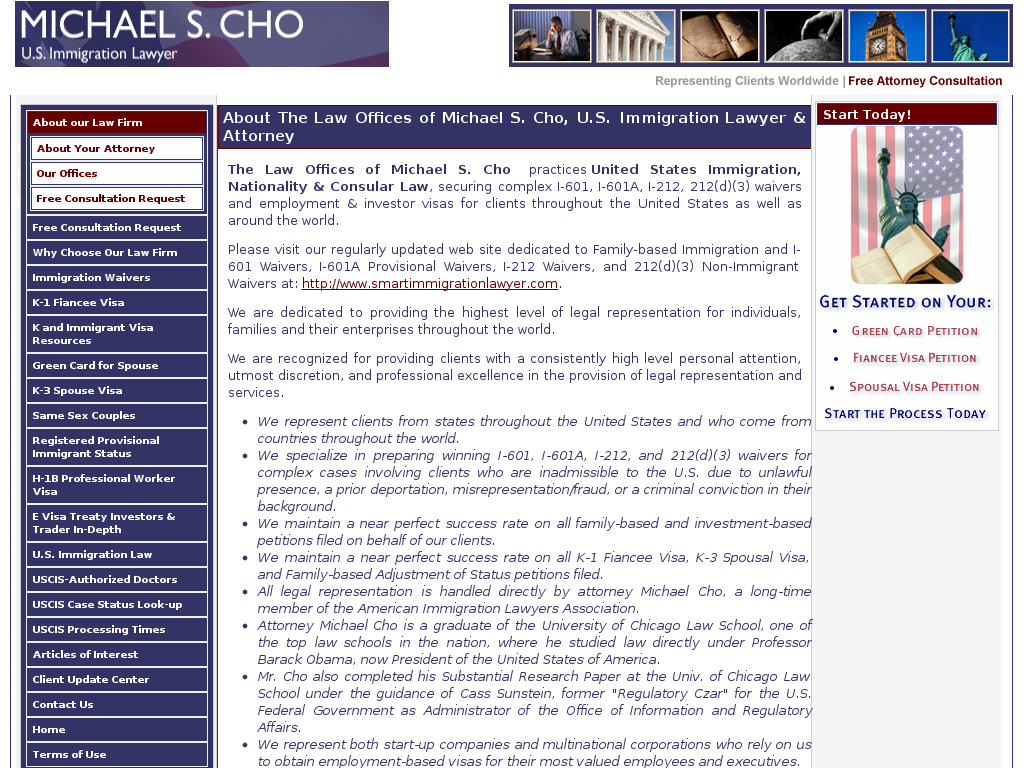 website screenshot