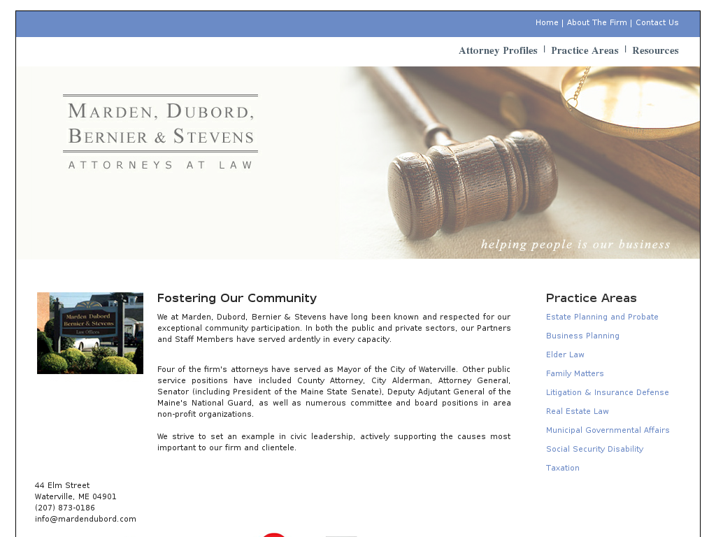 website screenshot